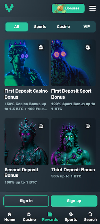 VAVE BTC Bonuses