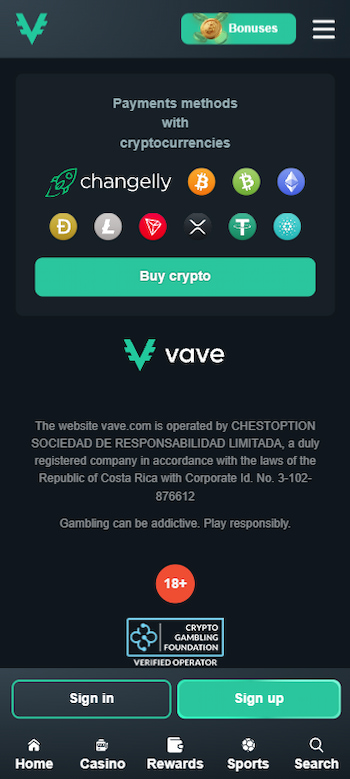 VAVE fastest payment methods