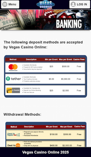 Vegas Slots Online Banking