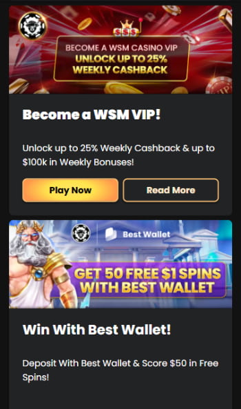 WSM casino promos