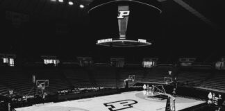 NCAA Study Finds Over One-Third of Division I Men’s Basketball Players Harassed by Bettors Purdue basketball court