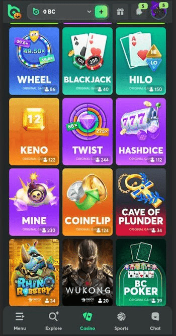 BC Game bitcoin roulette sites