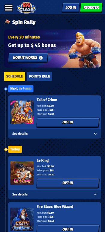 bigclash spin rally