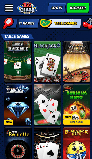 bigclash table games