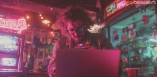 A guy claiming bonuses at online casinos