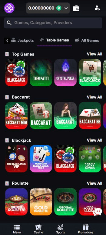 Coincasino live dealer games that you can play with Bitcoin Cash