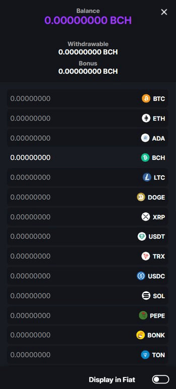 Coincasino withdrawal methods page