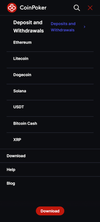 coinpoker deposits
