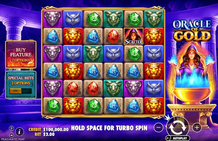 Oracle of Gold slot with bonus buy 