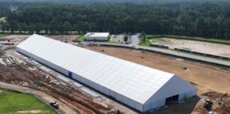 Temporary Petersburg Casino Set for January 2026 Opening as Full Resort Takes Shape Aerial view of the Petersburg temporary casino under construction