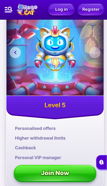 Robocat VIP rewards