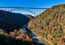 VGW’s Chumba Casino, LuckyLand Slots to End Sweeps Play in West Virginia New River Gorge Bridge in West Virginia during fall foliage