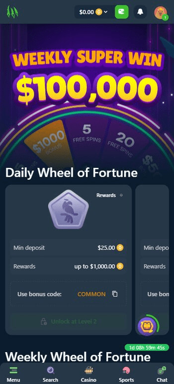 Wild.io weekly super win draw screenshot