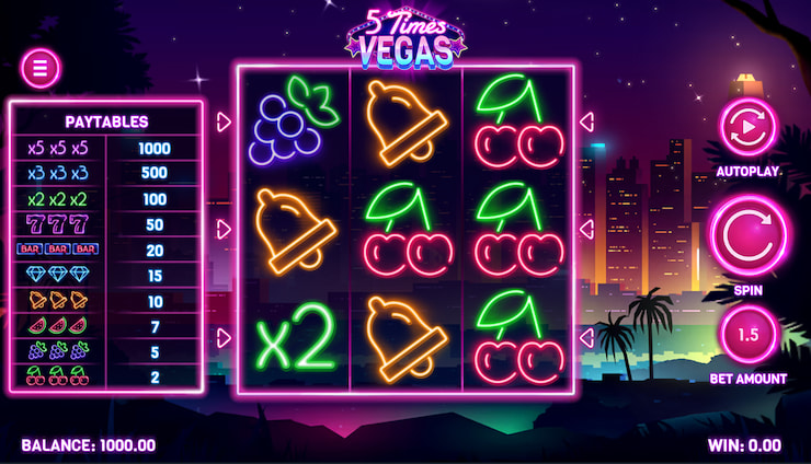 5 Times Vegas Slot