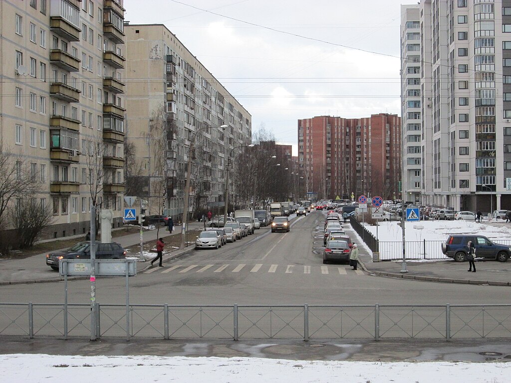 Asafyeva Street, in St. Petersburg’s Vyborg District.