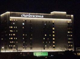 Charles Schwab CEO Rick Wurster Says Prediction Markets are ‘95% Sports Gambling’ Charles Schwab Building at night