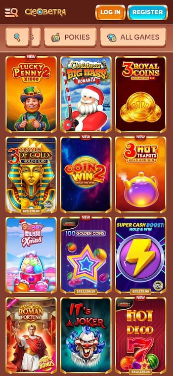 Cleobetra Low Minimum Deposit Casinos Games Lobby