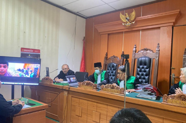 The Cikarang Religious Court in session earlier this year.