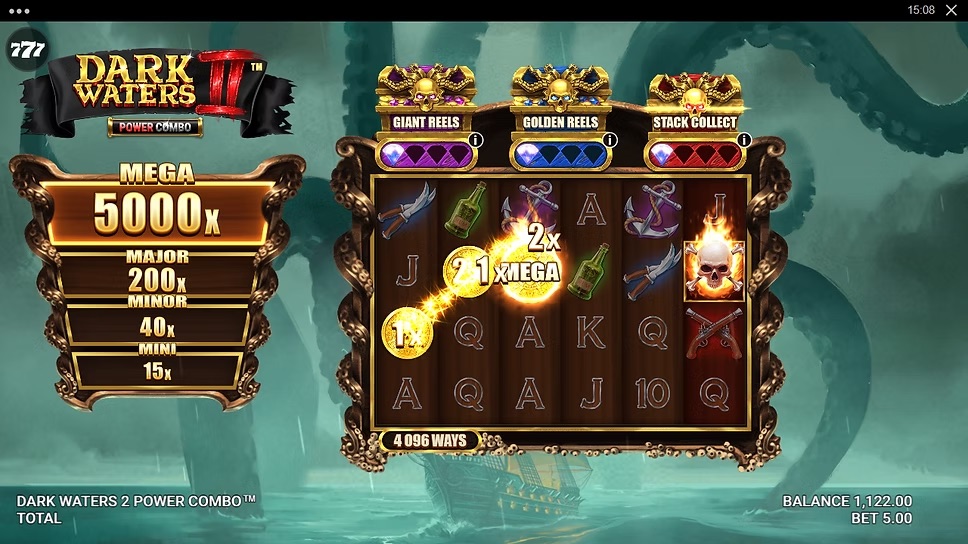Dark Waters 2 Power Combo game interface