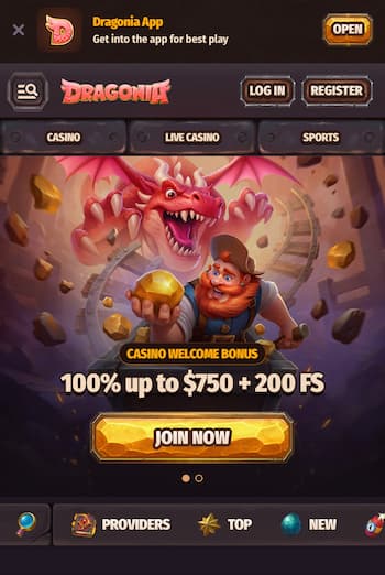 Dragonia welcome bonus