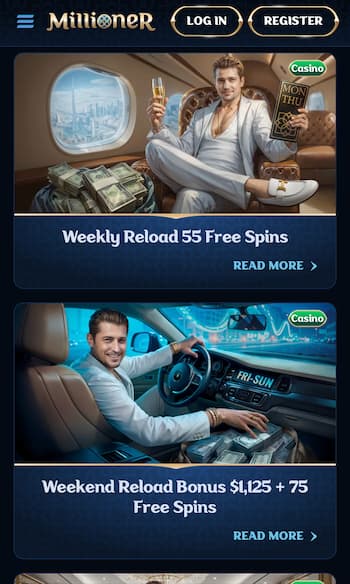 Millioner GIgadat casino free spins offer