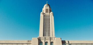 Nebaska Sports Betting Reports Record November Revenue With State Considering Expansion in 2026 An exterior photo of the Nebraska State Capital in Lincoln