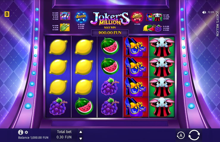 Provably Fair Slot - Joker's Million