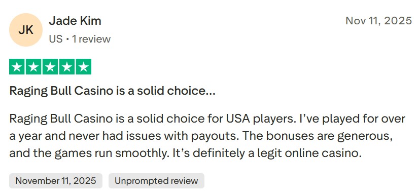 Raging Bull Casino Player Review