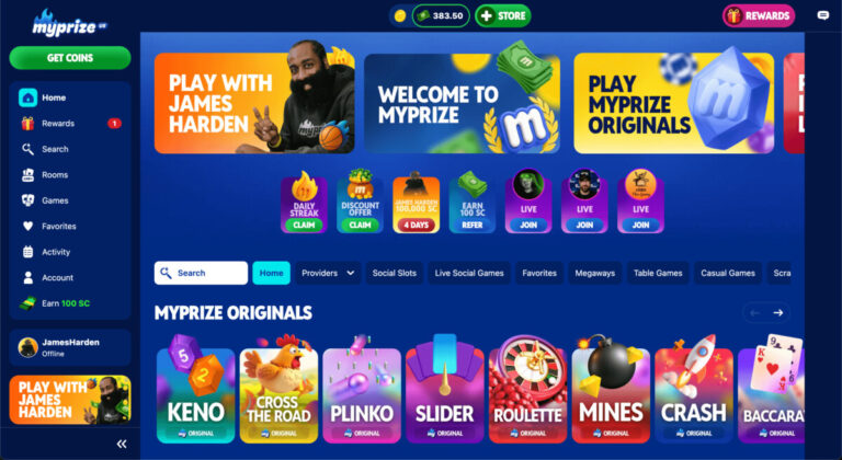 James Harden Partners With MyPrize, Becomes Only the Second Active NBA Player With a Gambling Deal