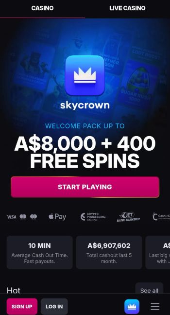 Skycrown Casino Welcome Bonus