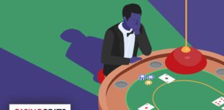 10 Legendary Casino Gamblers You May or May Not Have Heard Of Illustration of a casino gambler at a blackjack table, symbolizing legendary casino gamblers and high-stakes gambling culture