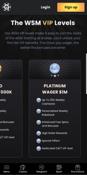 WSM Casino VIP Programme