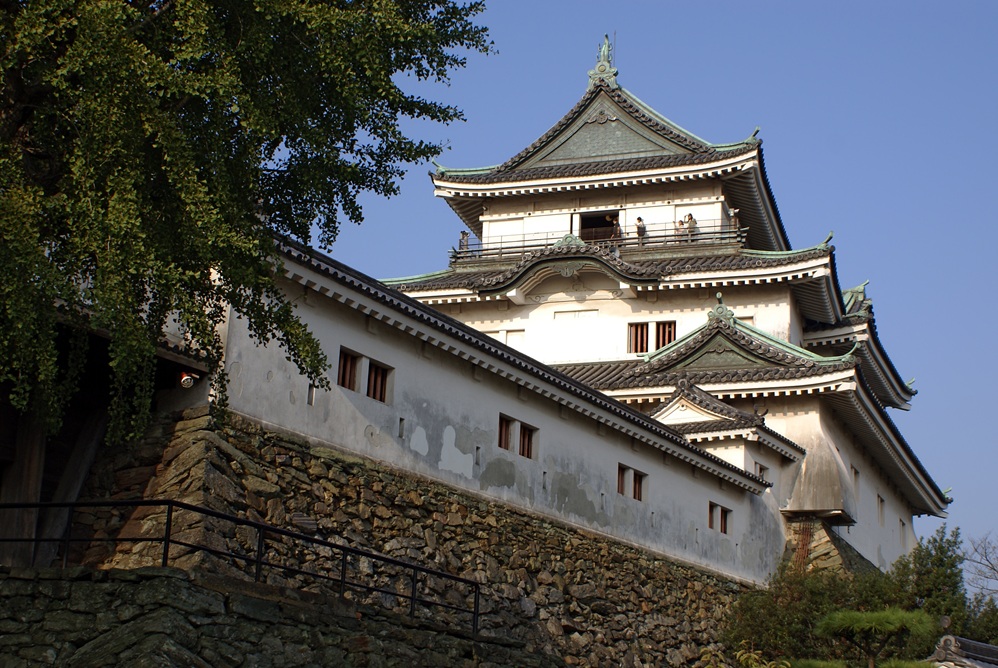 Wakayama Castle, in Wakayama Prefecture, Japan.