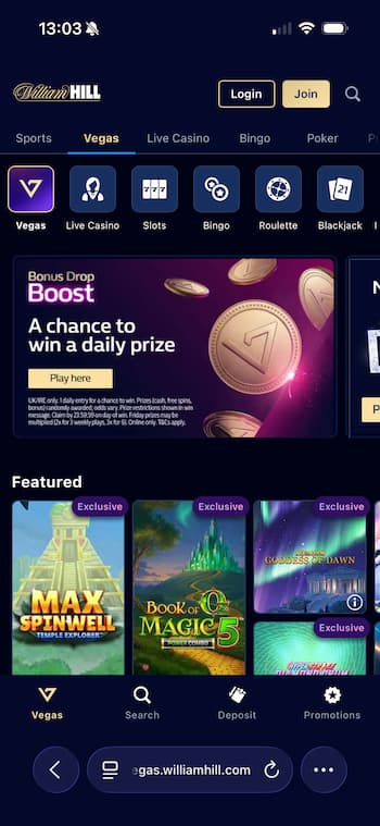 William Hill Games Lobby