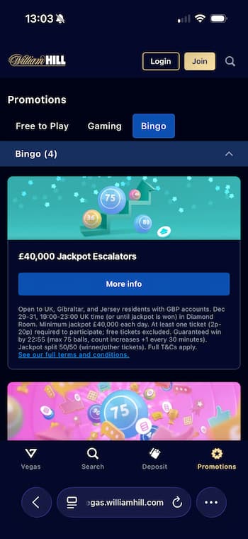 William Hill Promotions