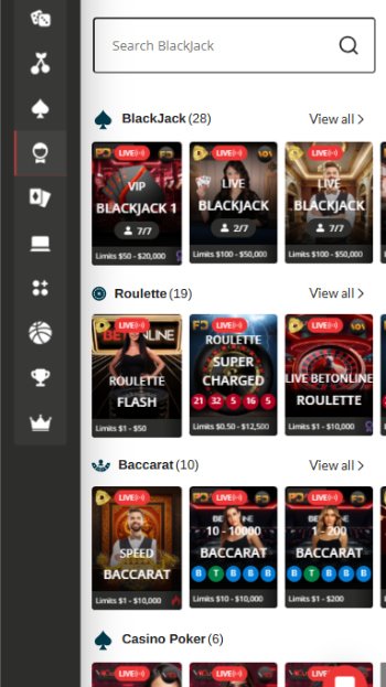 betonline live casino