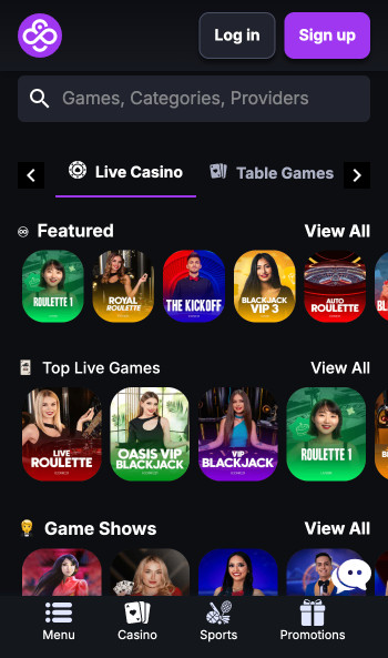 CoinCasino live dealers