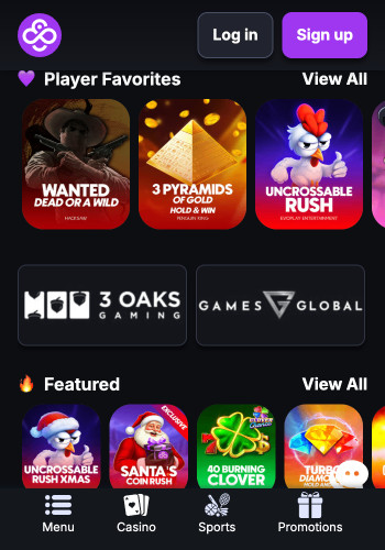 CoinCasino PayID game lobby