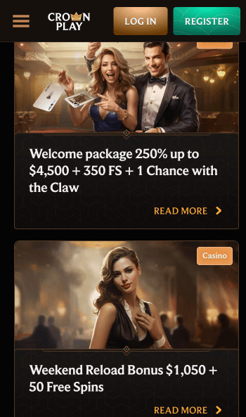 Crownplay promotions page