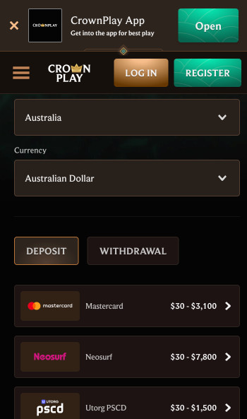 CrownPlay payments pge