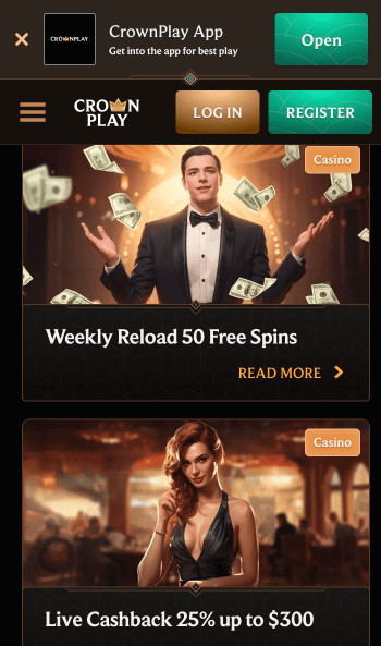 CrownPlay promotions page