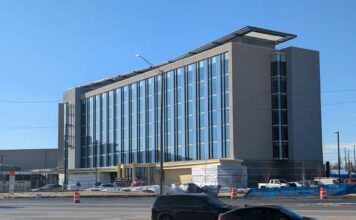 Hollywood Casino Aurora Nears Completion as Penn Moves Second Illinois Casino Inland Exterior view of the new Hollywood Casino Aurora land-based casino under construction near Interstate 88 in Illinois