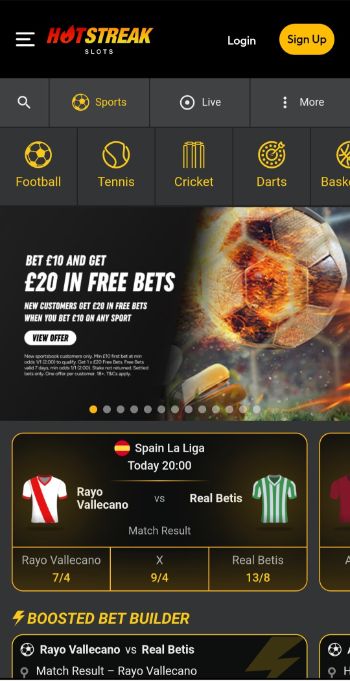 Hotstreak UK new betting site home
