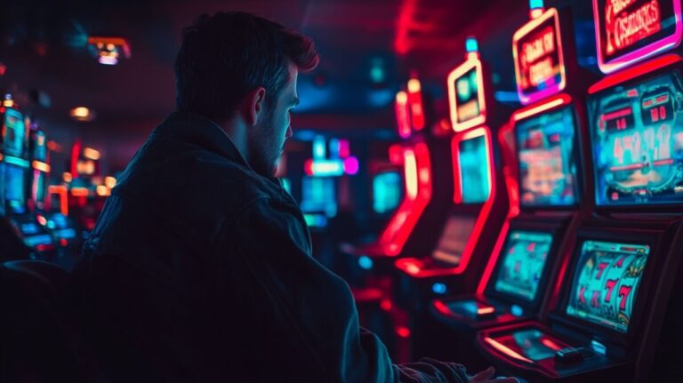 Man playing at a Jeton casino