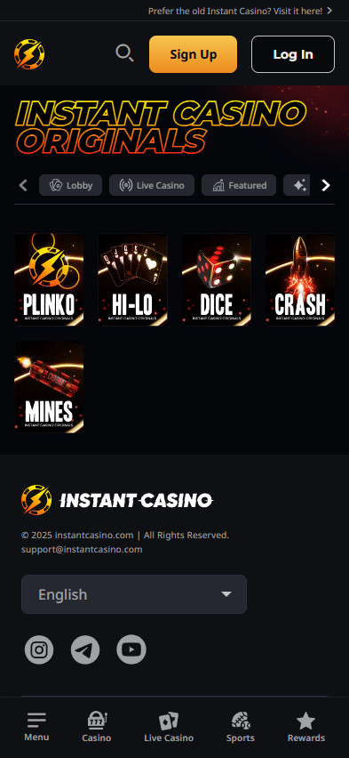 Instant casino mobile casino exclusives