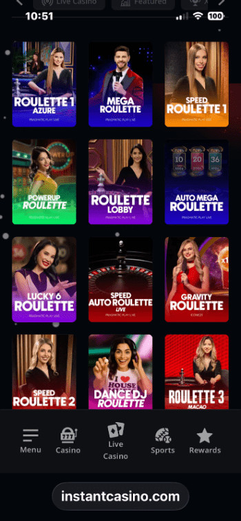 instant casino roulette