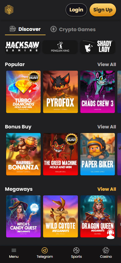 Lucky Block mobile casino games