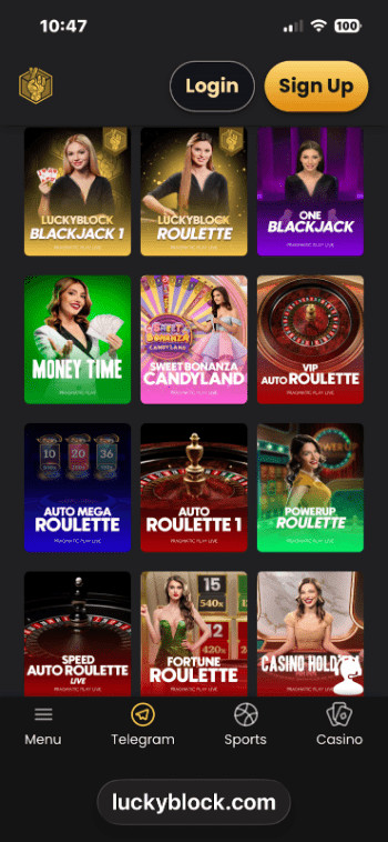 lucky block roulette