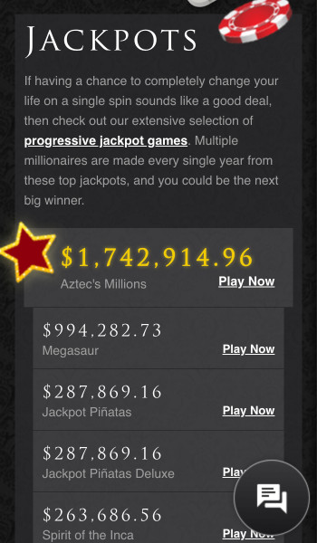 Lucky Red Casino jackpots