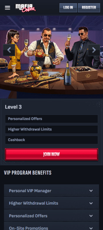 mafia casino vip experience top jeton online casinos